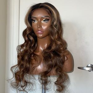 26” highlighted frontal wig